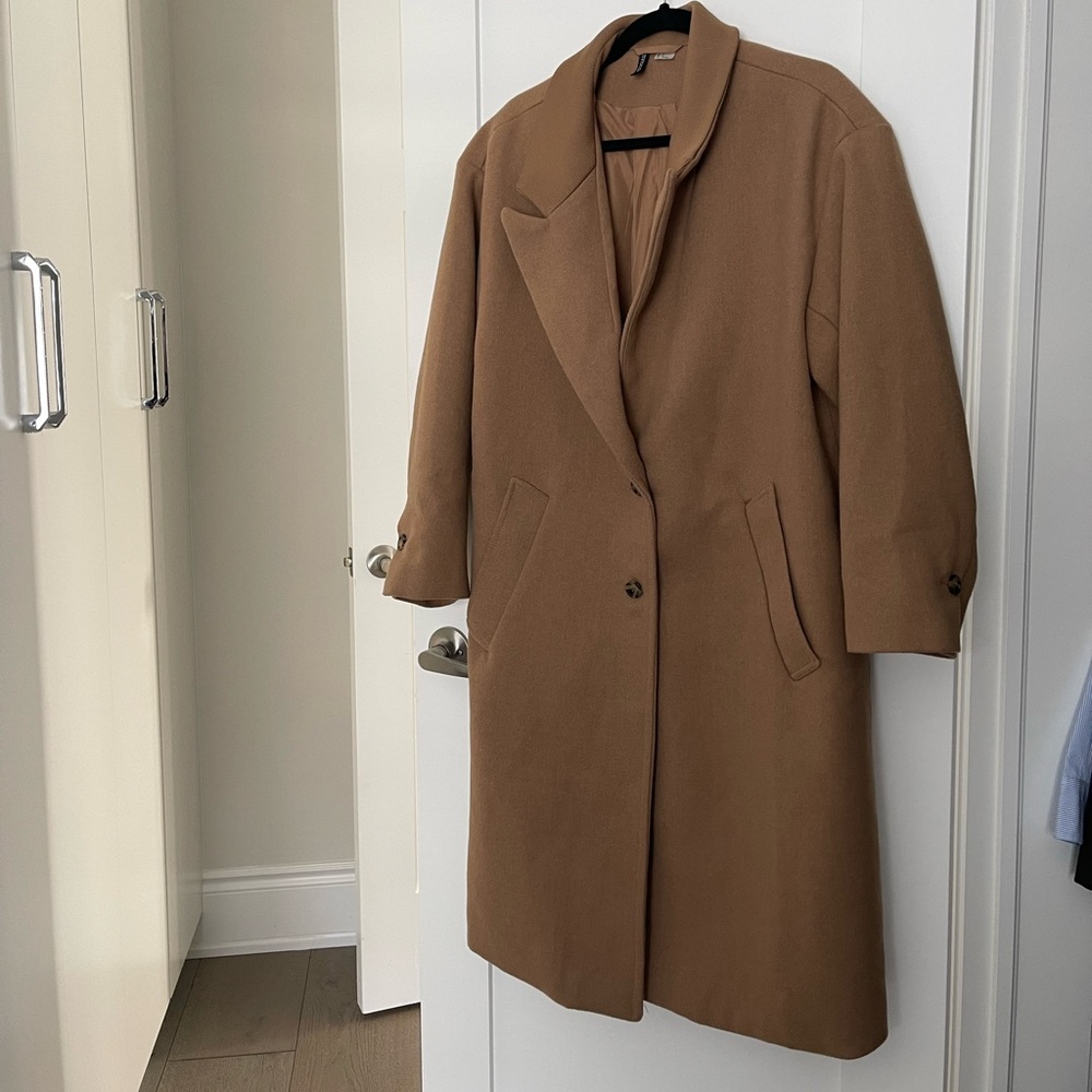 H&M Long Pea/Trench Coat 🤎